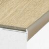 Durable Aluminium C27 44 x 205mm Anodised LVT Stair nosing Edge Profile For 5mm Flooring
