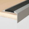 Anti Slip Stair Nosing 46 x 30mm A38 Anodised Aluminium Rubber Edge Trim